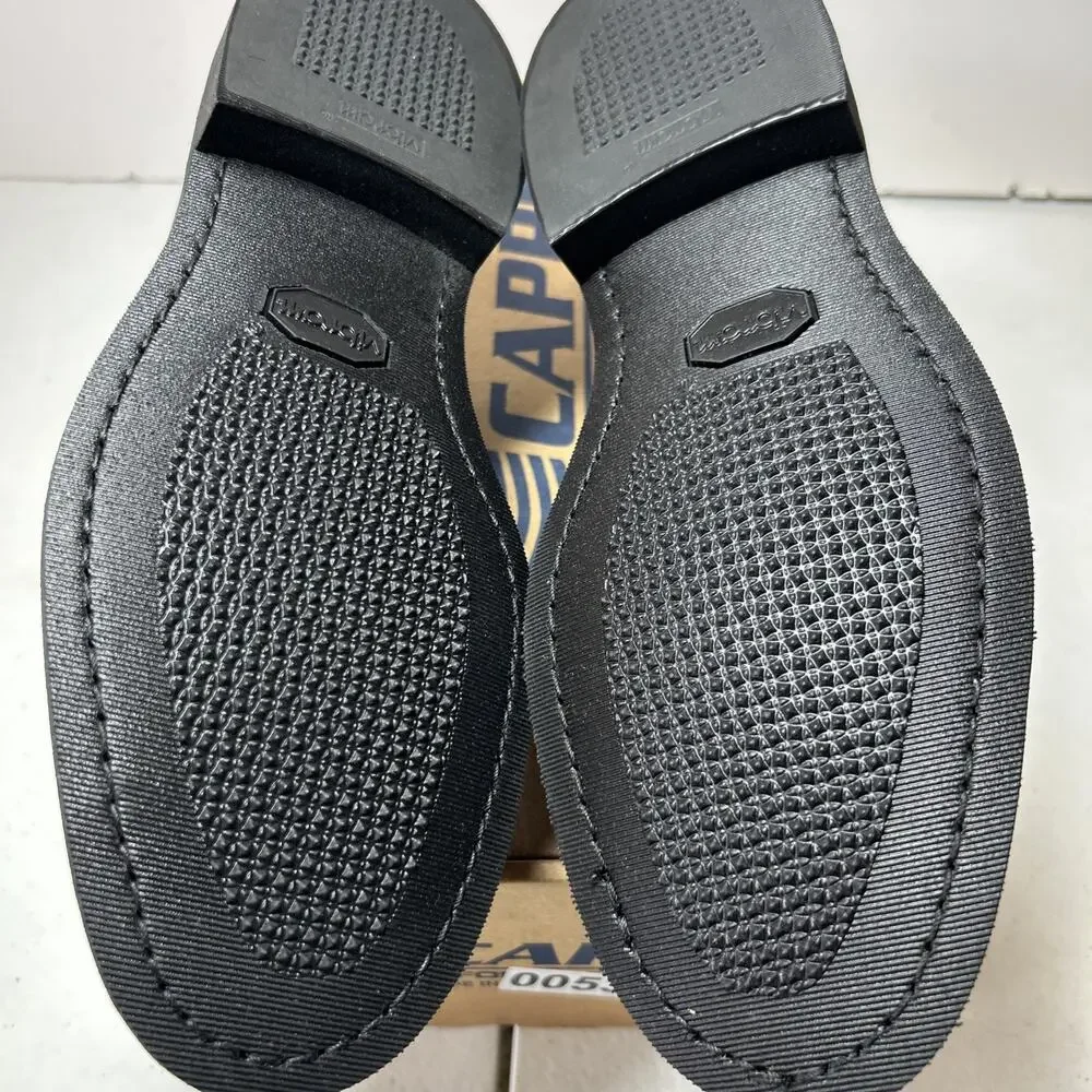 Black Leather, Capps Airlite Uniform Footwear- Size 7.5E DLA-TROOP SUPPORT